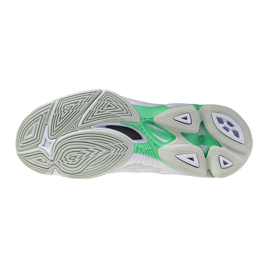 Mizuno WAVE VOLTAGE 2 White/Black/Frozen Emerald
